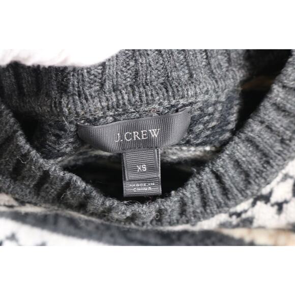 J. Crew Sweater Womens Xs Multicolor Fair Isle Lambs Wool Oversize - Picture 3 of 7